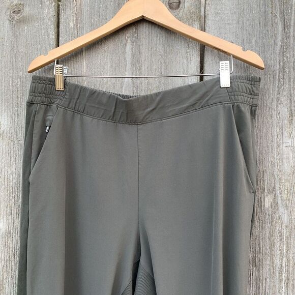 ATHLETA Brooklyn Jogger Sz 16 Green Lightweight Pockets Pull on Loungewear - Picture 4 of 13